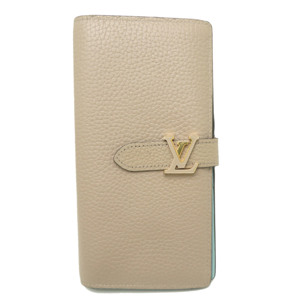 Louis Vuitton LV Vertical Wallet Capucines Women's Long M81367 Taurillon Leat...